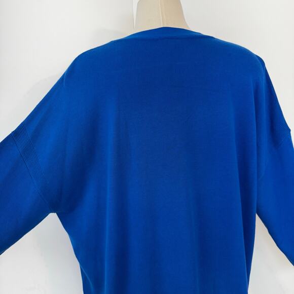 Talbots Royal Blue V-Neck Button Down Cardigan Sweater 2X Petite NWT - Picture 9 of 11